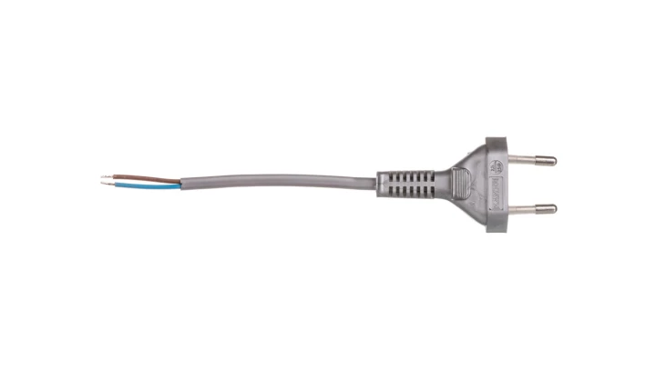 Przewód przyłączeniowy bez wyłącznika 190cm srebrny SP-190/2X0,5/-SRB YNS10000439