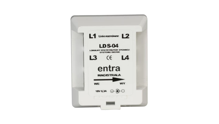 Lokalny dystrybutor sygnału z gniazdem zasilania /komutator/ LDS-04/P ENT10000288