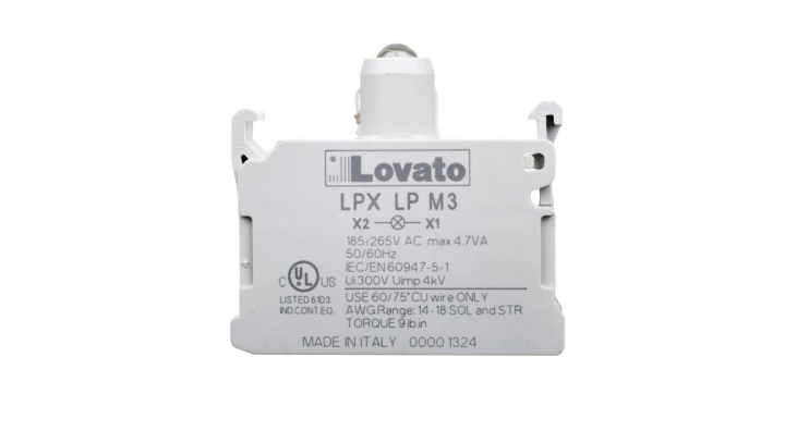 Lampka LED zielona fi 22mm 185-265V AC światło ciągłe LPXLPM3