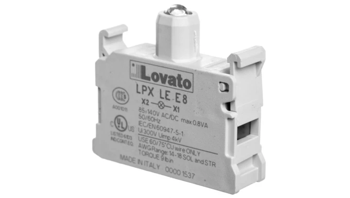 Lampka LED biała światło ciągłe bez adaptera bez zabezpieczenia 85-140V AC/DC LPXLEE8