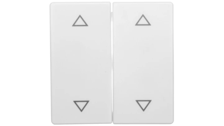 Berker Q.1 Klawisze z nadrukiem symbolu /strzałki/ śnieżnobiały aksamit 16446089 /2szt./