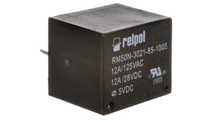 Przekaźnik miniaturowy 1Z 12A 5V DC PCB RM50N-3021-85-1005 2614655