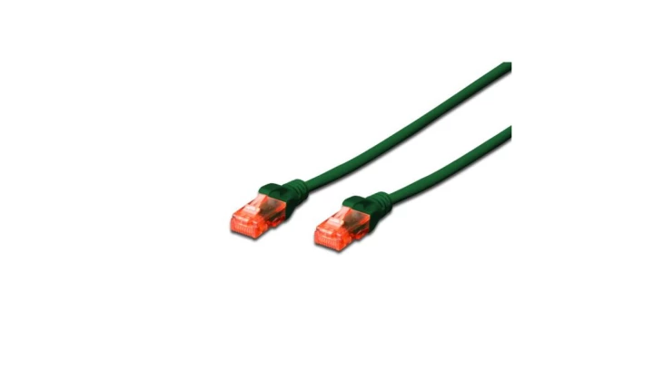 Kabel krosowy (Patch Cord) U/UTP kat.6 zielony 1m DK-1612-010/G