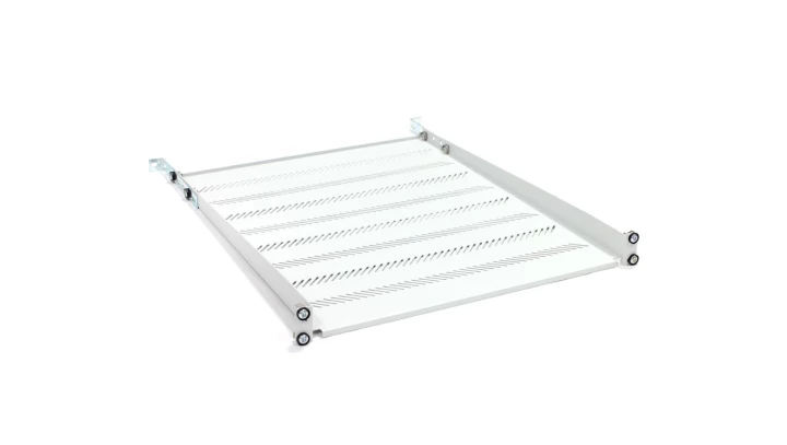 Półka 19 cali 1U G/550 szara (RAL 7035) z podporą TN-19-550-1U-GY