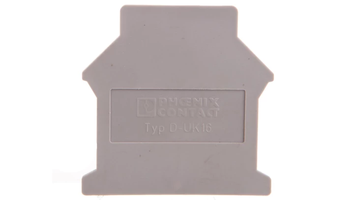 Pokrywa końcowa 42,5x1,5x54mm szara D-UK 16 3006027 /50szt./