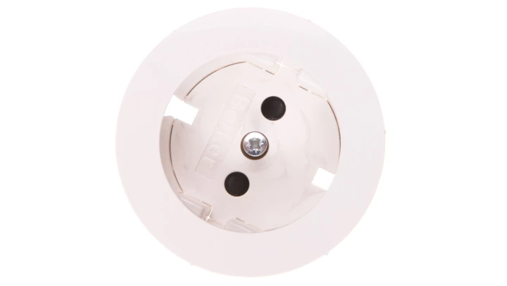 Berker R.1/R.3 Gniazdo pojedyncze z/u 16A SCHUKO białe 47232089