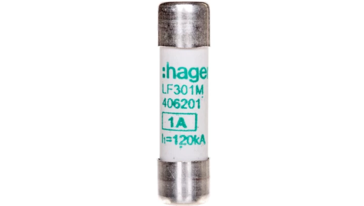 Wkładka topikowa cylindryczna 10x38 mm aM 1A 500V AC LF301M /10szt./