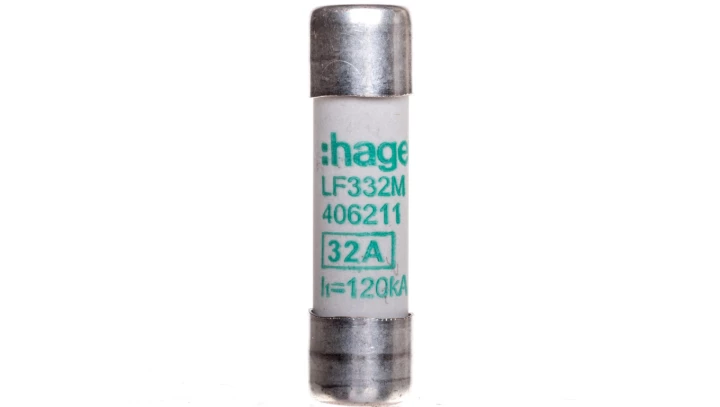 Wkładka topikowa cylindryczna 10x38 mm aM 32A 400V AC LF332M