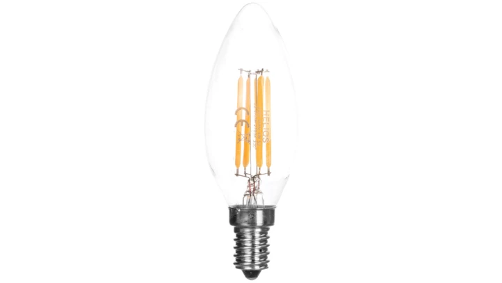 Żarówka LED filament świecowa 230V 4W E14 470lm C35 2700K 25000h LED-2722