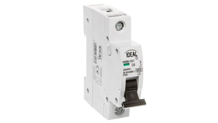 Wyłącznik nadprądowy 1P C 6A 6kA AC KMB6-C6/1 VDE 23157