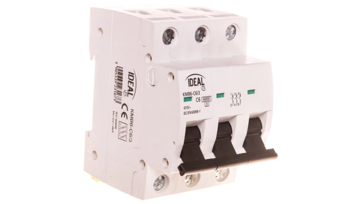 Wyłącznik nadprądowy 3P C 6A 6kA AC KMB6-C6/3 VDE 23167
