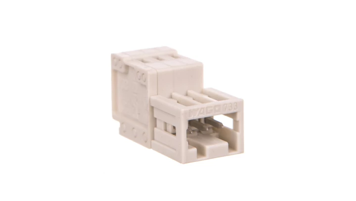 Wtyk MCS-MICRO 3-biegunowy jasnoszary raster 2,5mm 733-203 /200szt./