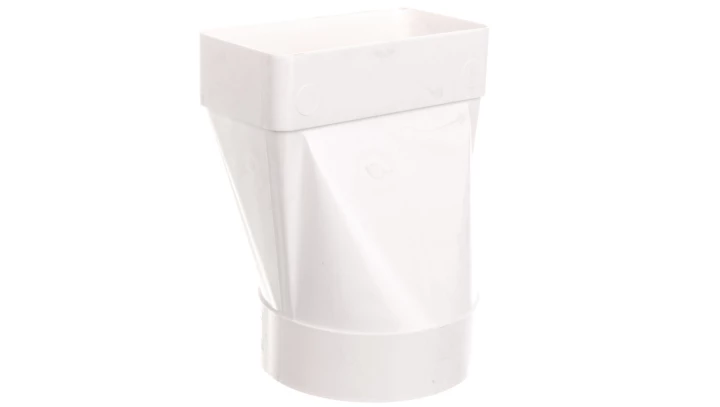 Łącznik przekrojów zmiennych 120x60mm biały 470
