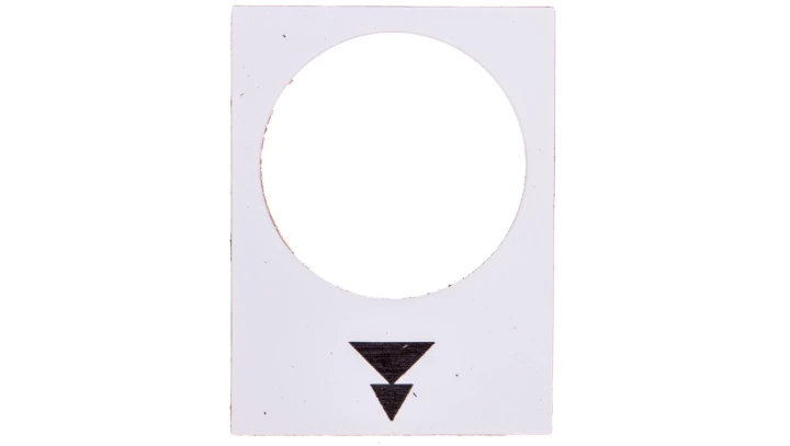Tabliczka opisowa biała prostokątna 30x40mm PODNOSZENIE WOLNO-SZYBKO ZB2BY4953