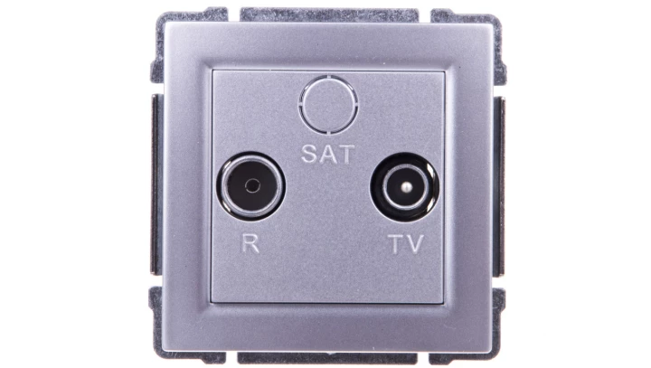 KOS66 Gniazdo antenowe RTV końcowe aluminium 664073