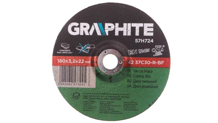 Tarcza tnąca do kamienia 180x3.2x22.2 mm 42 37C30-R-BF 57H724