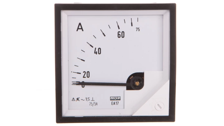 Amperomierz analogowy 72x72 N IP50 C41 75A 75/5 pozycja pracy C3 K=90 st. bez atestu KJ EA17N C41400000000