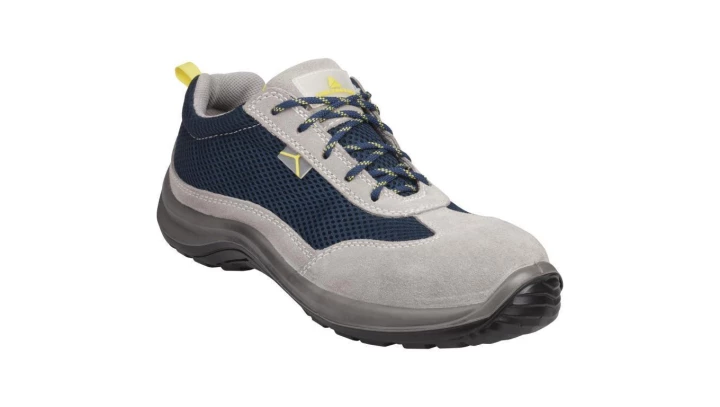 Półbuty z dwoiny welurowej i poliestru typu mesh podnosek i wkładka kompozytowe kolor szaro-niebieski rozmiar 44 PIED ASTISPGB44