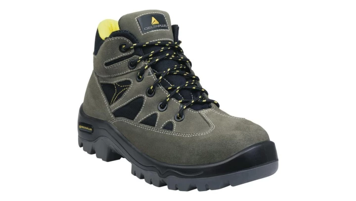 Buty z weluru skórzanego podeszwa z dwuwarstwowego PU podnosek i wkładka kompozytowe kol.zielono-czarny roz.36 PIED AURI3SPVN36