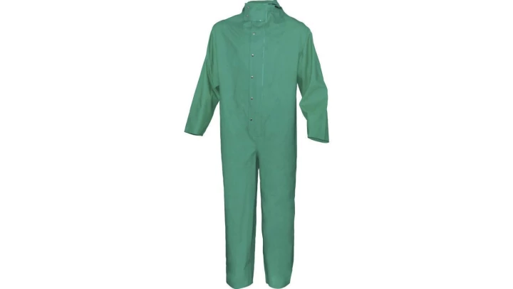 Kombinezon do ochrony chemicznej typu 3 wkład: poliester powlekany PVC 380 g/m2 kol.zielony roz.3XL CORP CO600VE3X