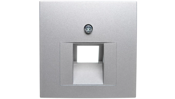 Berker B1/B5/B7 GLAS Plakietka do gniazda teleinformatycznego pojedynczego UAE aluminium 14071404