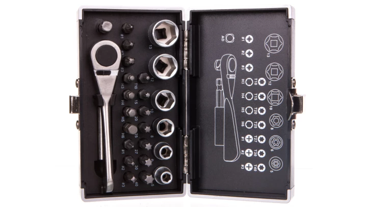 Komplet końcówek wkrętakowych i nasadek 26 elementów 57H997