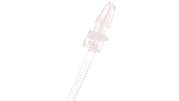 Opaska kablowa wciskana z kołkiem 150x3,5mm fi 5,5mm biała BMWPB52155ME /100szt./