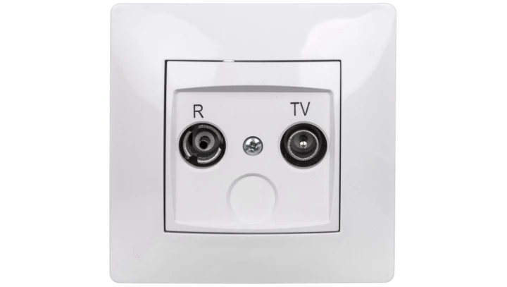 VOLANTE Gniazdo antenowe RTV końcowe biały 2652-00