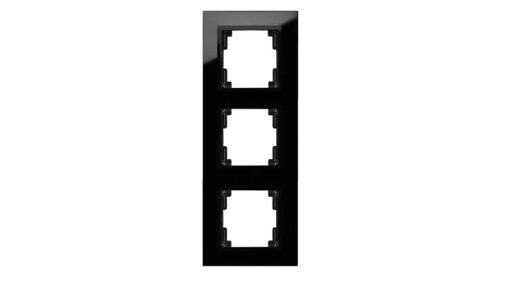 VOLANTE Ramka potrójna szklana czarny 2673-61