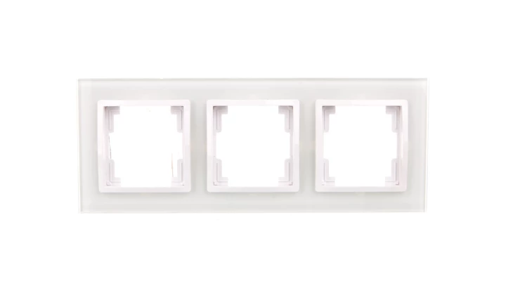 VOLANTE Ramka potrójna szklana biały 2673-62