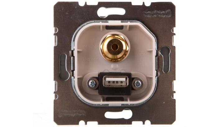 K.5 Gniazdo USB / 3,5 mm Audio stal szlachetna 3315397004