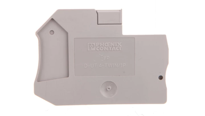 Pokrywa zamykająca szara D-UT 4-TWIN/ 1P 3045237 /50szt./