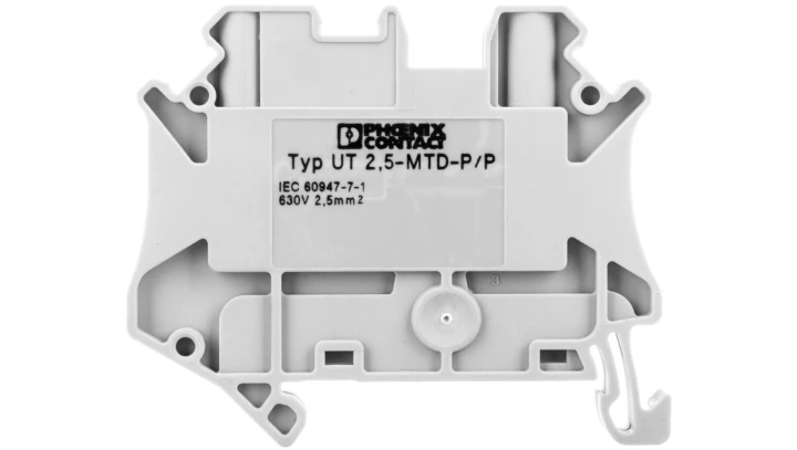 Złączka szynowa 2-przewodowa 2,5mm2 szara UT 2,5-MTD P/P 3064098 /50szt./