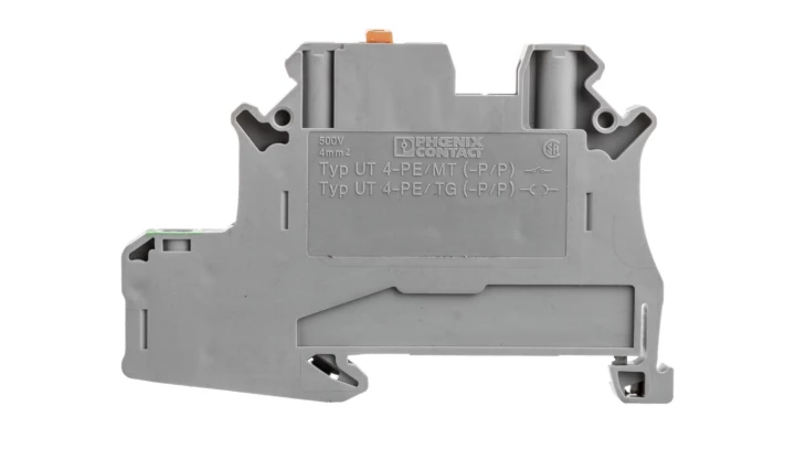 Złączka szynowa ochronna rozłączalna 4mm2 szara UT 4-PE/MT 3070011 /50szt./