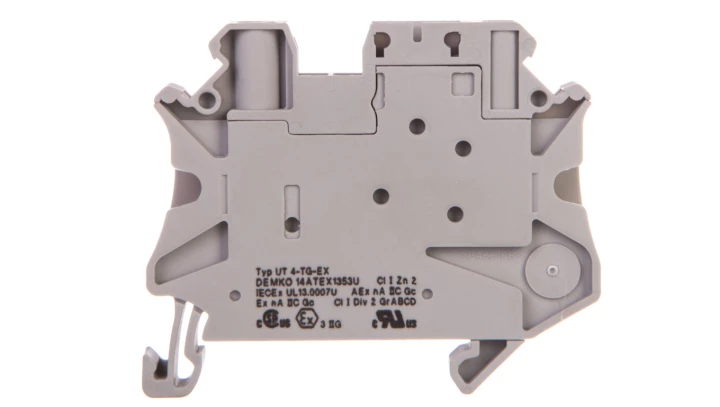 Złączka szynowa rozłączalna 2-przewodowa 4mm2 szara Ex UT 4-TG-EX 3046143 /50szt./