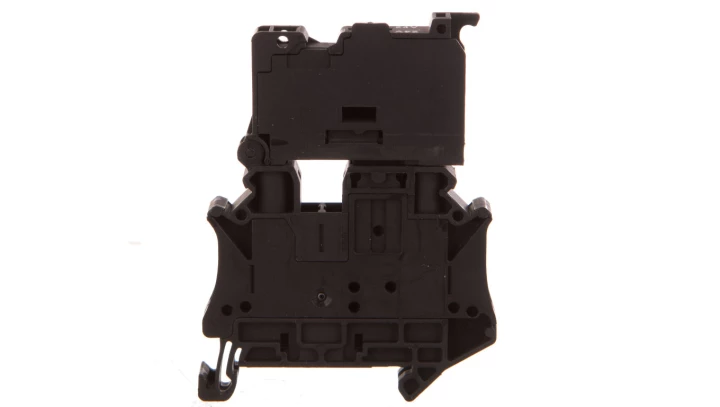 Złączka szynowa z bezpiecznikiem 6,3x32 2-przewodowa 6mm2 czarna LED 24V /ACDC UT 6-HESILED 24 3046414
