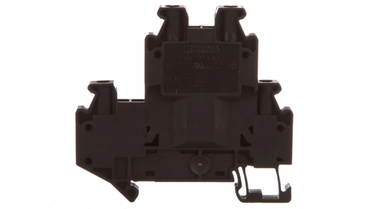 Złączka szynowa 2-piętrowa 2,5mm2 czarna Ex UTTB 2,5 BK 3044637