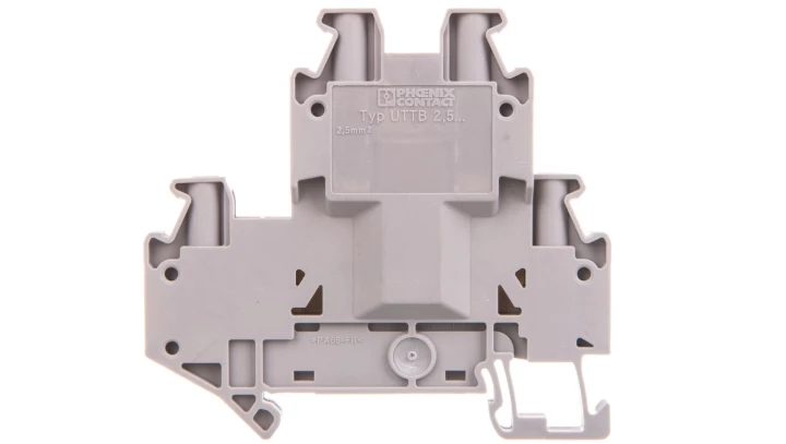 Złączka szynowa 2-piętrowa 2,5mm2 szara UTTB 2,5-BE 3046744