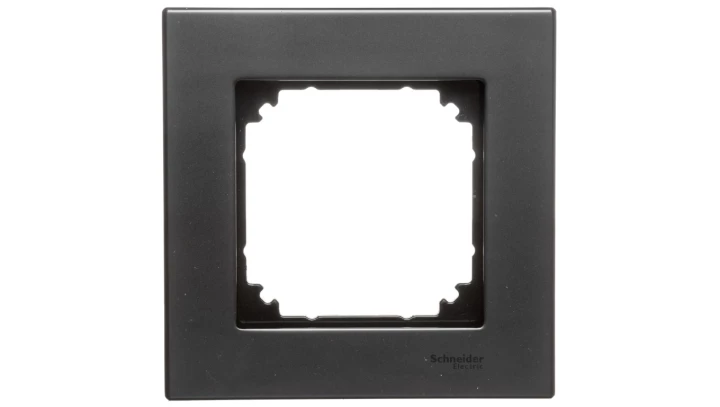 Merten M-Elegance Ramka pojedyncza metalowa szara MTN403114