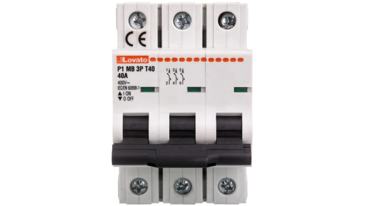 Ogranicznik mocy 3P 40A 10kA P1MB3PT40