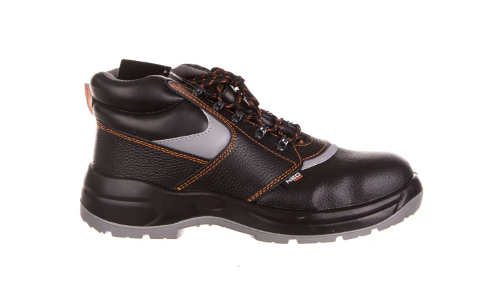 Buty robocze skórzane antypoślizgowa podeszwa odporna na ścieranie podnosek i wkładka stalowe rozmiar 47 CE 82-028