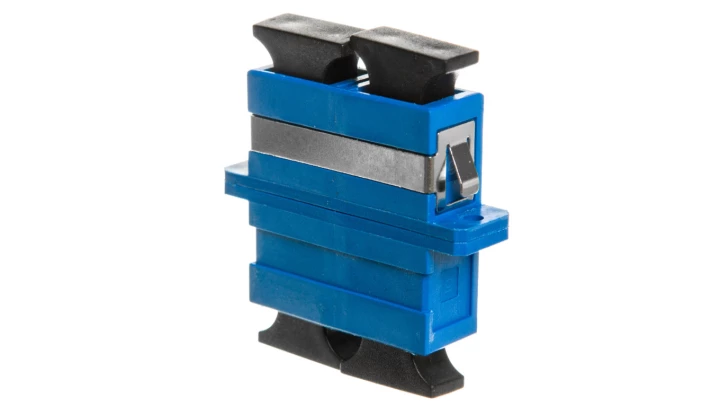 Adapter światłowodowy SC/SC, duplex, jednomodowy OS2, ceramiczna ferrula, niebieski DN-96003-1
