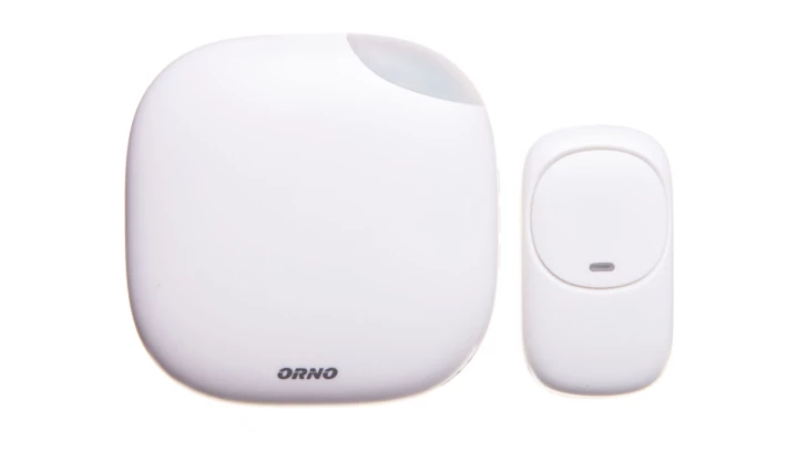 Dzwonek bezprzewodowy LOGICO DC bateryjny z funkcją alarmu 3xAA OR-DB-QM-124