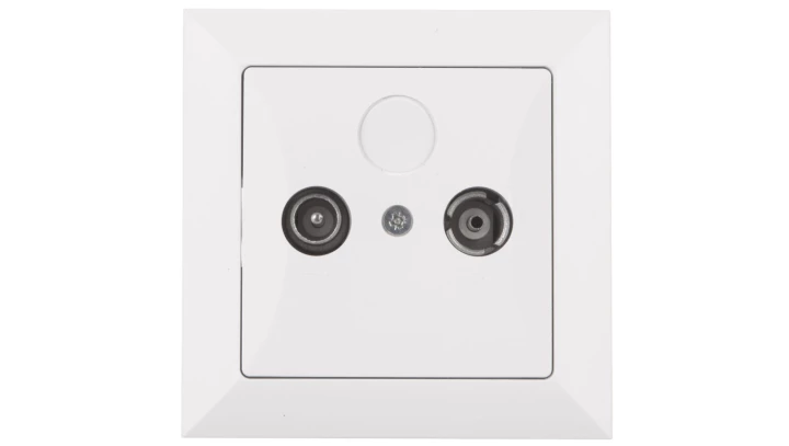 OPAL Gniazdo antenowe RTV końcowe 6db białe GAP-Op/K