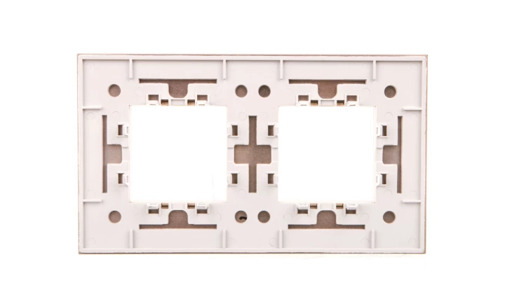 DANTE Ramka podwójna aluminium lakierowane SATYNA 4550282