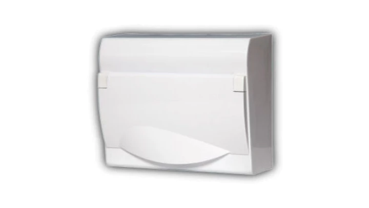 Rozdzielnica modułowa 1x12+2 natynkowa GREEN BOX RN 1/12+2 drzwi białe N+PE IP40 2353-00