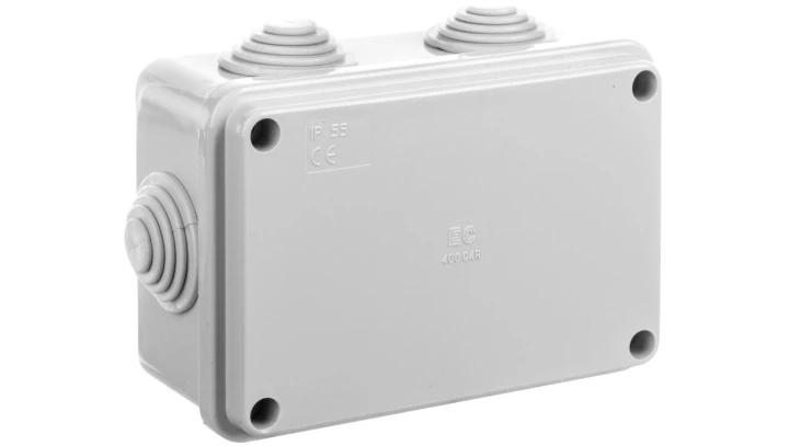 Puszka natynkowa z pokrywą i śrubami seria 400 IP55 120x80x50 EC400C4R