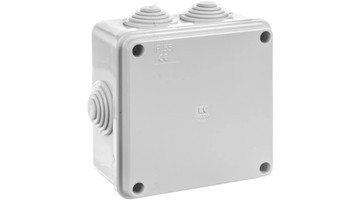 Puszka natynkowa samogasnąca 960 stopni C seria 400A IP55 100x100x50 EC400C4A