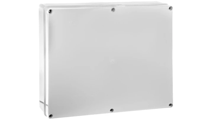 Puszka gładka z pokrywą 120 C Poliwęglan seria 480460x380x120szara EC480C10