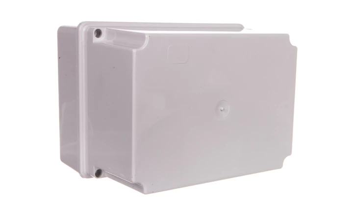 Puszka gładka z pokrywą wysoka 120 C Poliwęglan seria 490190x140x140szara EC490C6